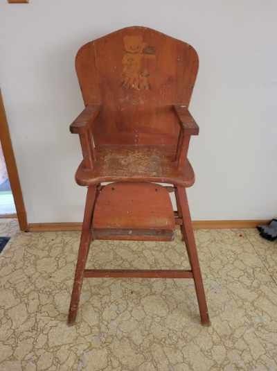 Antique Wooden Highchair