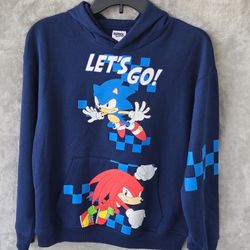 Sonic The Hedgehog Sweatshirt Hoodie Size 10/12 Husky NWT