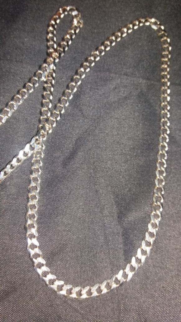 STERLING SILVER SOLID CUBAN CHAIN