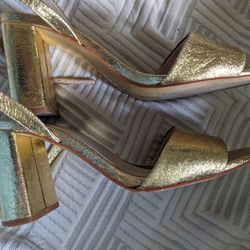 Zara Open Toe Strap Heeled Shoe