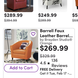 Barrel chairs