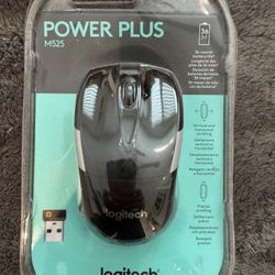 Logitech M525 Wireless Mouse, Black/Gray