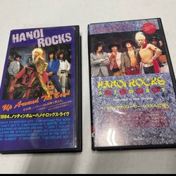 2 Hanoi rocks VHS TAPES