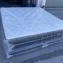 NEW MATTRESS KING SIZE PILLOW TOP WITH BOX SPRING