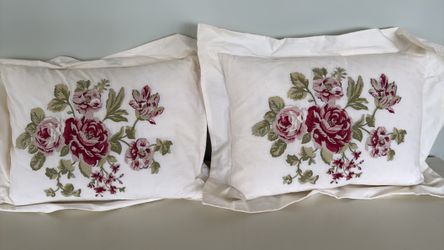 2 pottery barn pillows