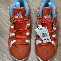 New adidas Crazy 8 Team Orange Size 11 Men