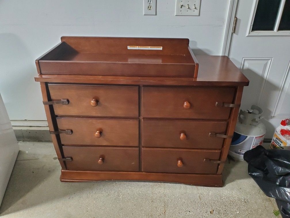 Kids Dresser With Removable Changing Table Top