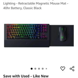 Razer Turret Wireless Mechanical Gaming Keyboard & Mouse Combo For PC, X Box One, Series X & S:Chroma RGB/Dynamic Lighting - Magnetic Mouse
