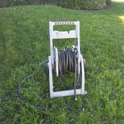 Rolling Hose Reel with hose!