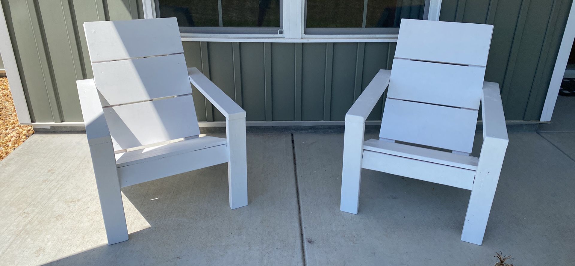 Homemade Adirondack Chairs (a set of 2)