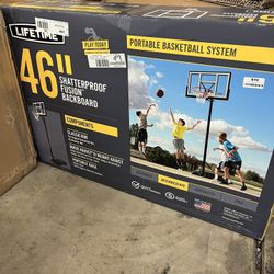 Lifetime 46-Inch Shatterproof Portable Basketball Hoop with Quick Adjust & Classic Rim – Model 90584-Outdoor Play