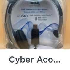 Cyber Acoustic USB Headset with Microphone
