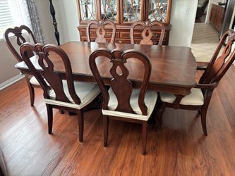 Mahogany dining table seats eight