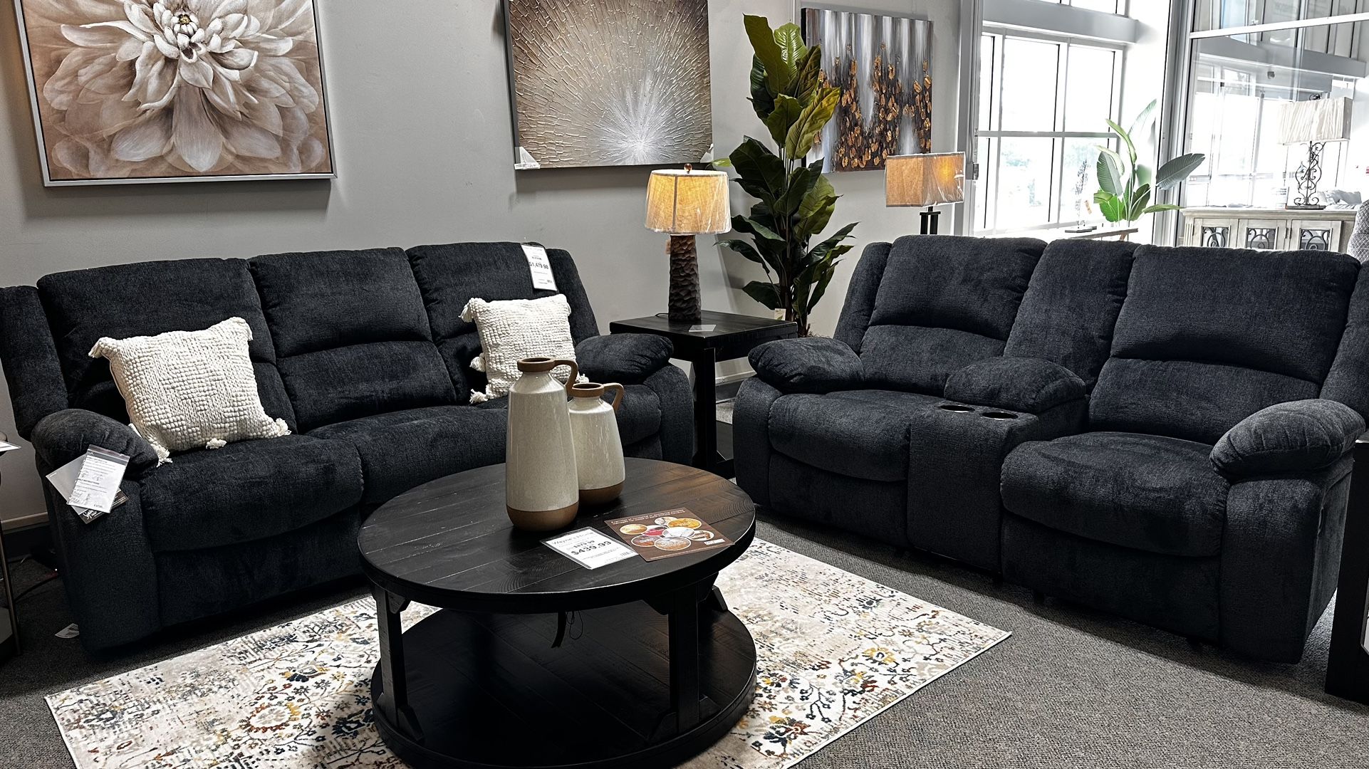 Brand New Ashley Draycoll Reclining Sofa & Loveseat Set