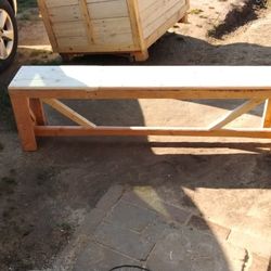 Outdoor Wood Bench Really Rustic