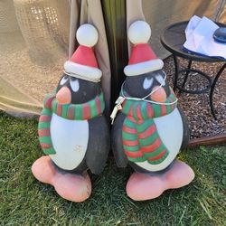 Vintage Penguin Blow Mold 