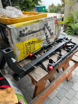 Allen 4 bike rack hitch mounted