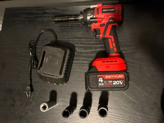 Seyvum 20V Cordless Impact Wrench with Battery