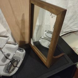 Free Standing Mirror.. Vintage,Heavy Weight 