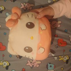 TeeTurtle Hello Kitty Teddy Bear Reversible 6" Plushie. 