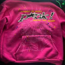 Spider Worldwide, Pink Punk Hoodie, Large