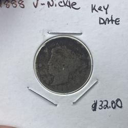1888 Liberty V Nickel (Key Date) low Grade