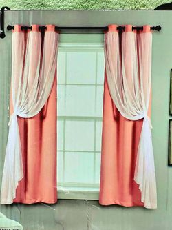 Lush Decor Blackout Drapes Brand New Pink