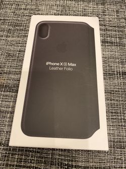 iPhone Xs Max leather folio like new - Apple