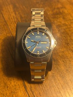 Mido Ocean Star Captain V 42.5mm Blue Dial Automatic — Box & Papers