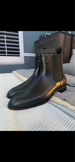 Men's Black Christian Louboutin Shoes (Red Bottoms)