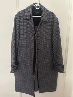 Banana Republic Houndstooth Wool Coat