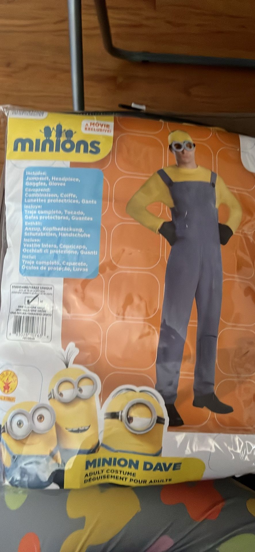 Men’s Medium Minions Costume 
