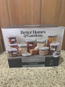 Better homes and garden flip tight pantry storage containers