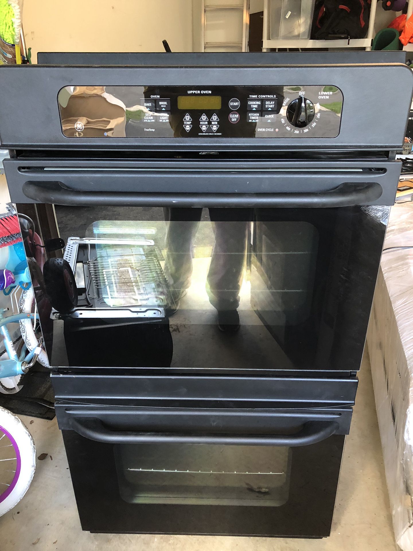 GE Double Oven Black Color