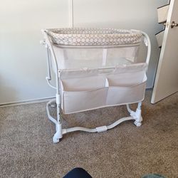 Baby Bassient Crib With Wheels And Side Storage 😃