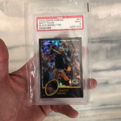 2003 Topps Chrome Brett Favre Black Refractor 9