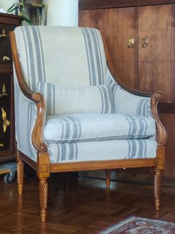 Sam Moore High Back Upholstered Arm Chair