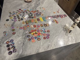 Large 1990’s POGS Lot of 186 Hardee’s Apollo 13 Rocket