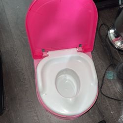 Kids Pink Training Bathroom And Step 