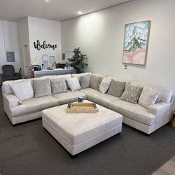 Rawcliffe Parchment 3-Piece Sectional