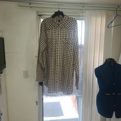 Old Navy Men's Tall Long Sleeve 3XL Plaid Shirt