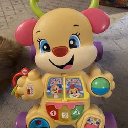 Fisher price Smart Toy Sit And Walk Girl Puppy Educational Toy 