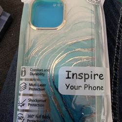 Brand New Iphone, 13 Promax Teal Gold Ocean Case . $5 In Oakdale 