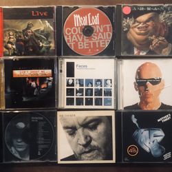 9 CDs-Elton-Meatloaf-Stevie Ray Vaughan-Joe Cocker-Joe Satriani- All In GC