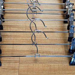 Lot of 40 Pant/Skirt Metal Adjustable Hangers