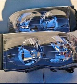 02-05 Dodge Ram Headlights Luces Micas Calaveras Faros Faroles Focos Headlamps