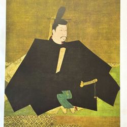 Minamoto Yoritomo, Kamakura Buddhism Original Vintage Fine Art Print Poster 60’s Japan Collectible Japanese Buddha Buddhist Antique XIIth century Peri