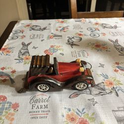Vintage wooden toy car 