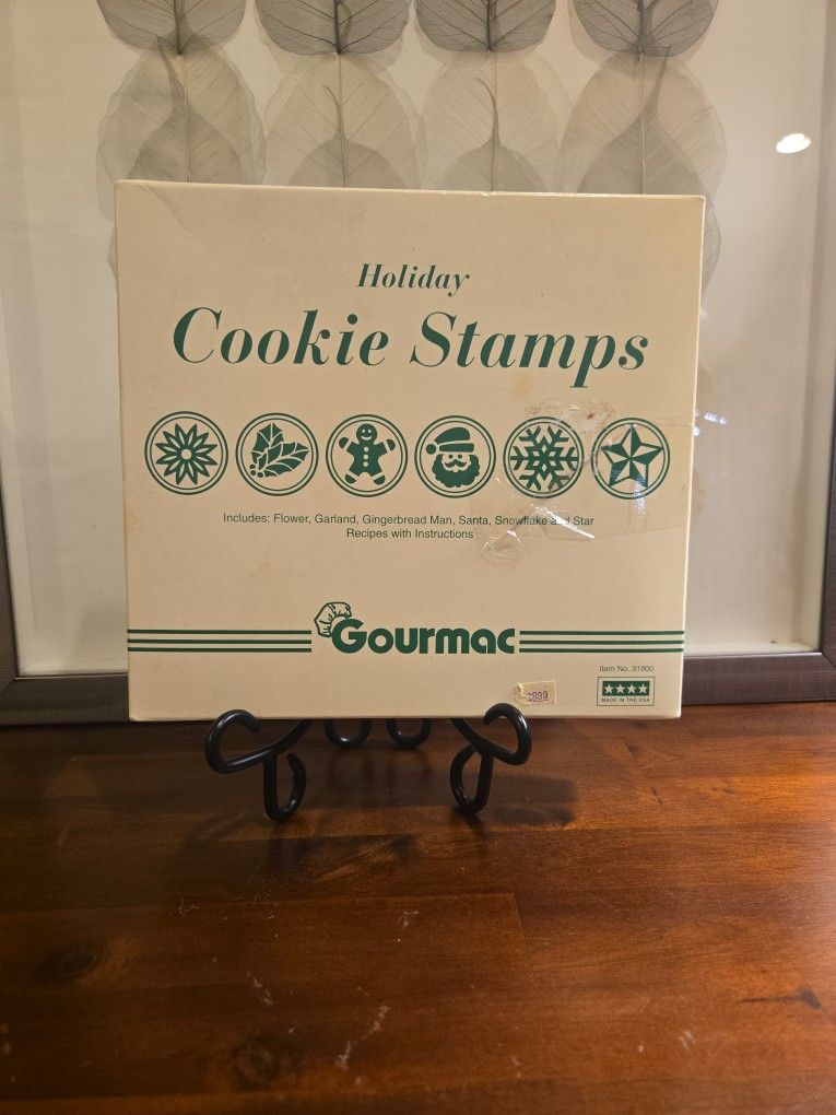 Vintage Gourmac Holiday Cookie Stamps (1994) – Complete in Box