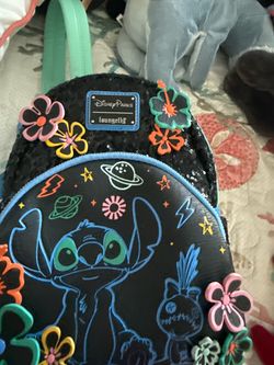 Disney Parks Loungefly Stitch Mini Backpack